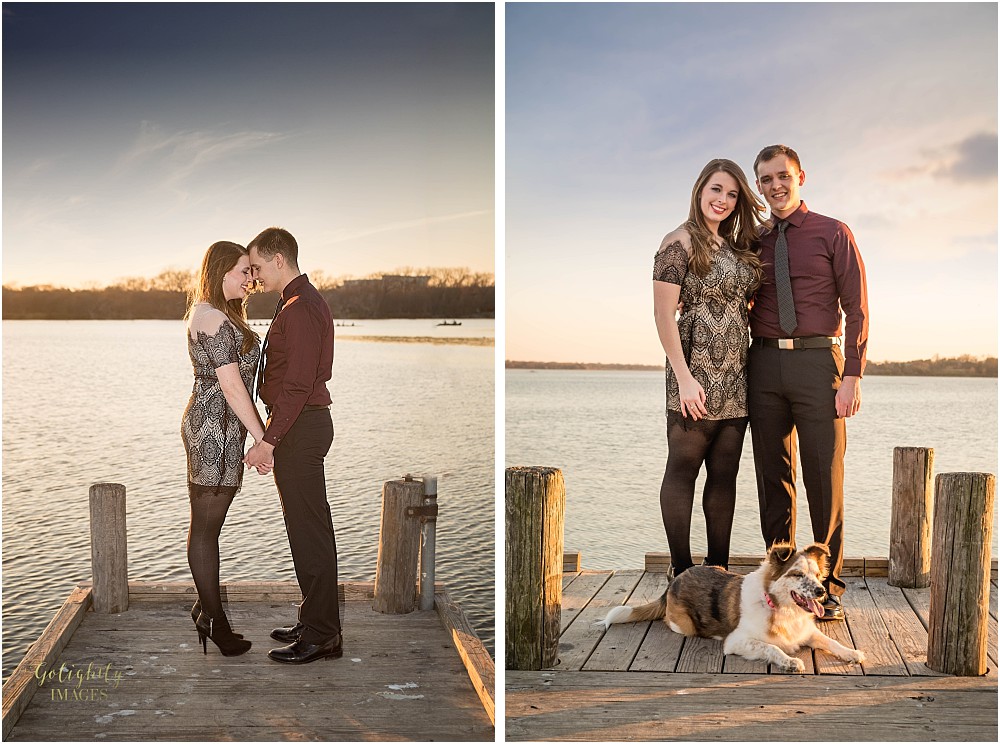 Engagements at White Rock Lake photographed by Golightly Images