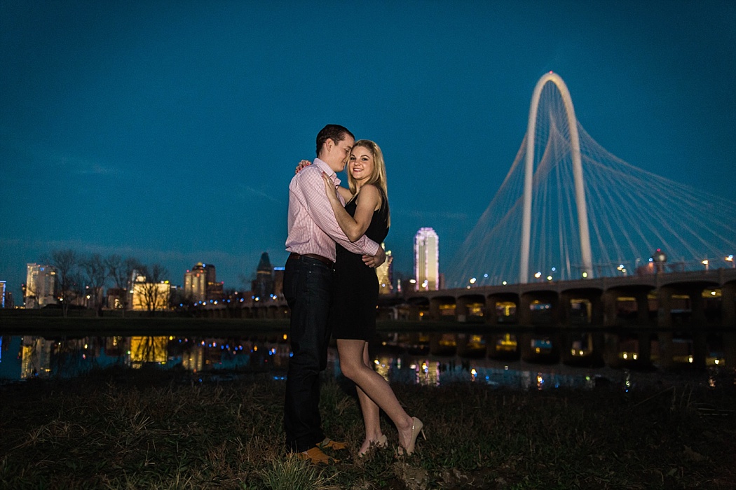 Engagement session in downtown Dallas photographed by north Dallas, Tx area photographer Amber Knauss of Golightly Images.