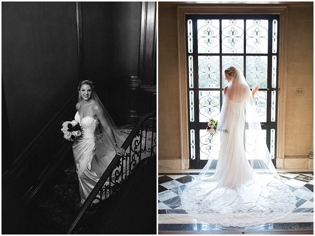 Bridal portraits at The Aldridge House by Golightly Images