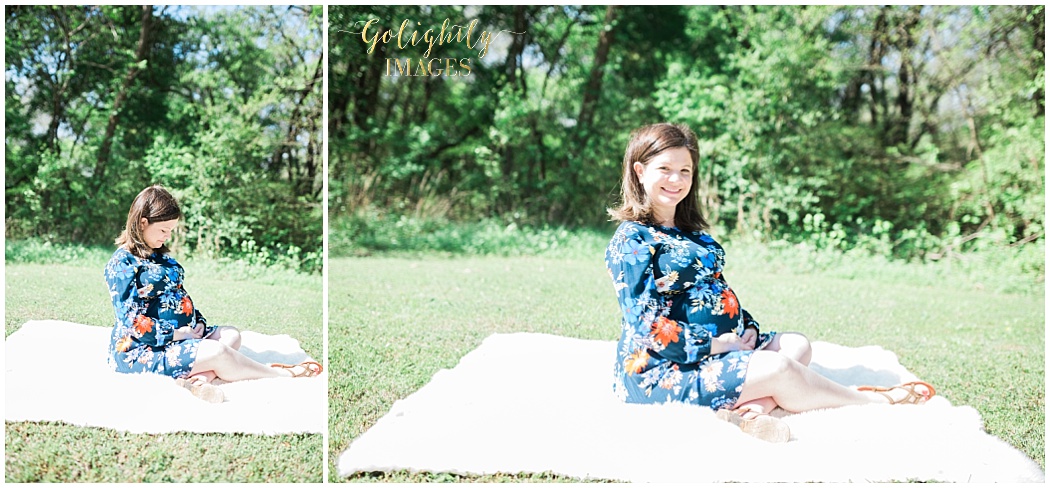 Maternity session photographed by Golighlty Images